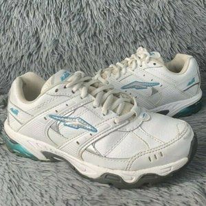 Avia Womens Size 7W Cantilever ZO2 Training Walking A6381WWLV White Shoes